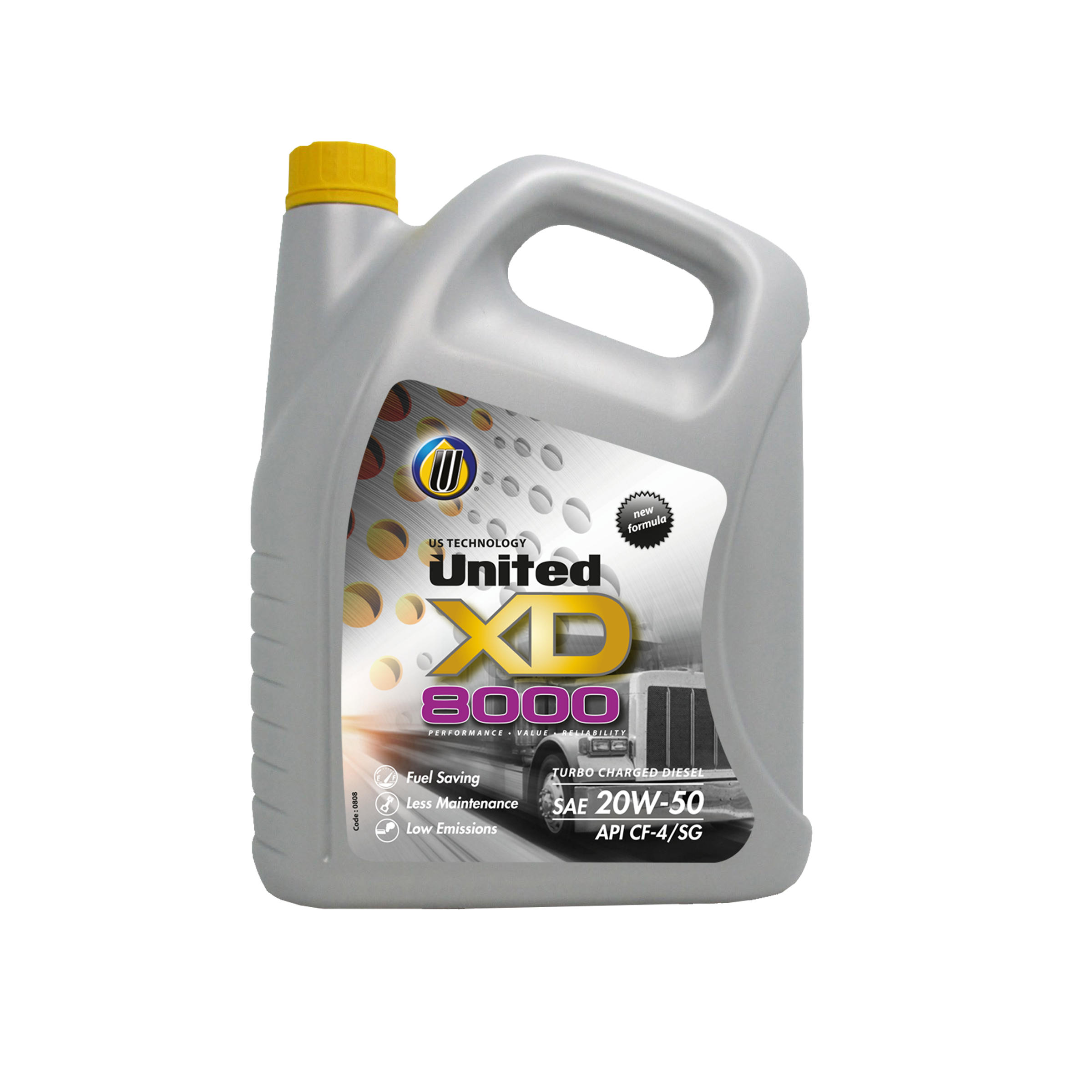 united-xd-8000-sae-15w40-20w50-api-cf-4-sg United XD 8000 SAE 15W40/20W50 API CF-4/SG - Ảnh 1